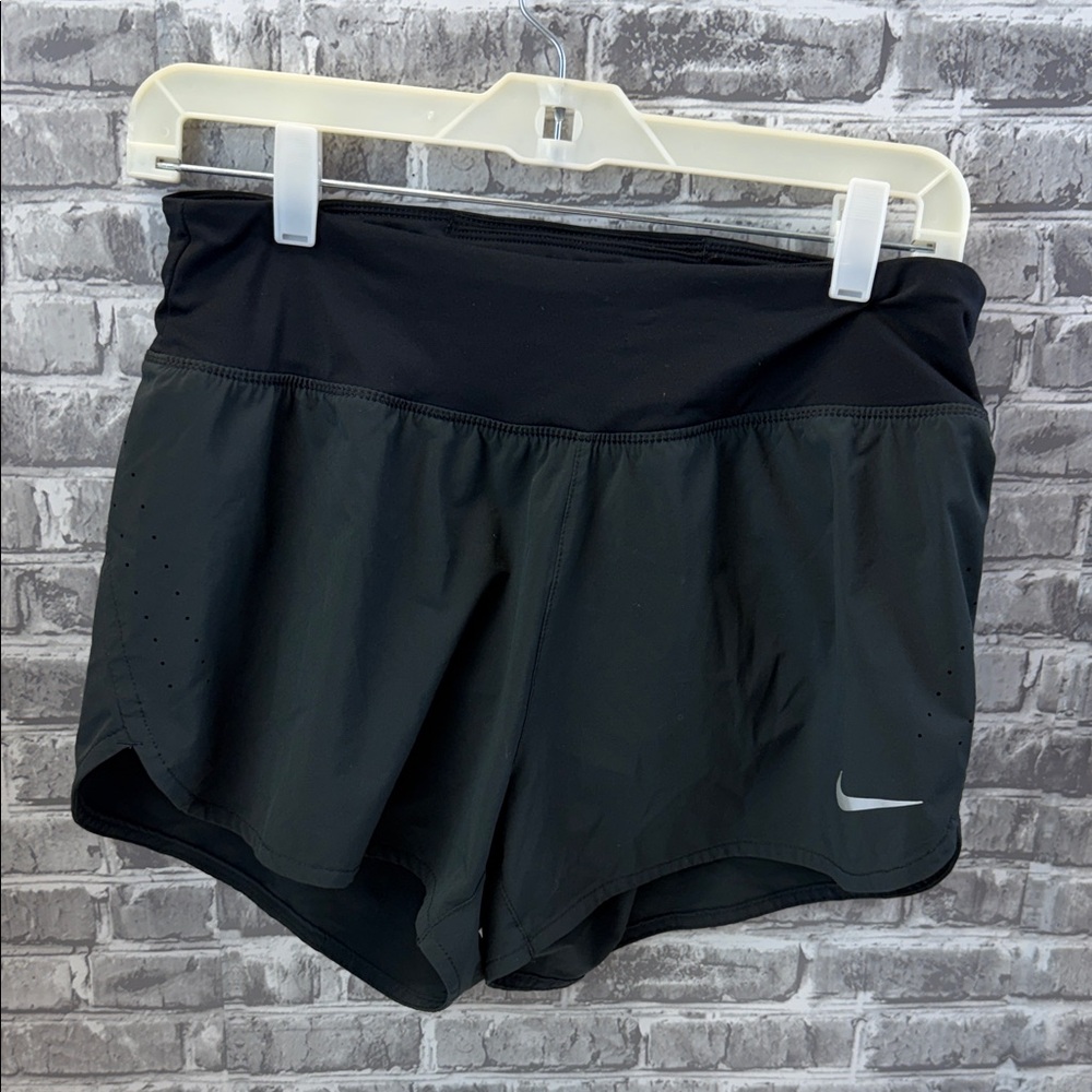Nike Black Athletic Running Shorts‎ with Reflective Swoosh